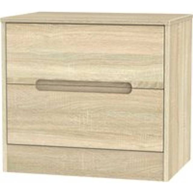 Bristol 2 Drawer Side Table (Ready Assembled) - Light Oak - One Size