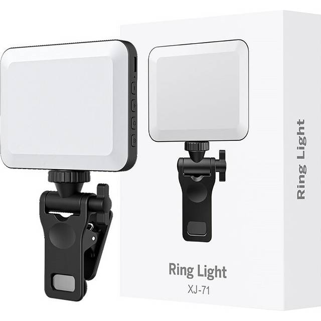 (Black) LED Fill Light Portable Mini Selfie Light For Laptop Video Conference Mobile Phone Vlog Live Broadcast Fill Lamp Photography