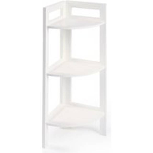 OHS 3-Tier Corner Shelving Unit - White