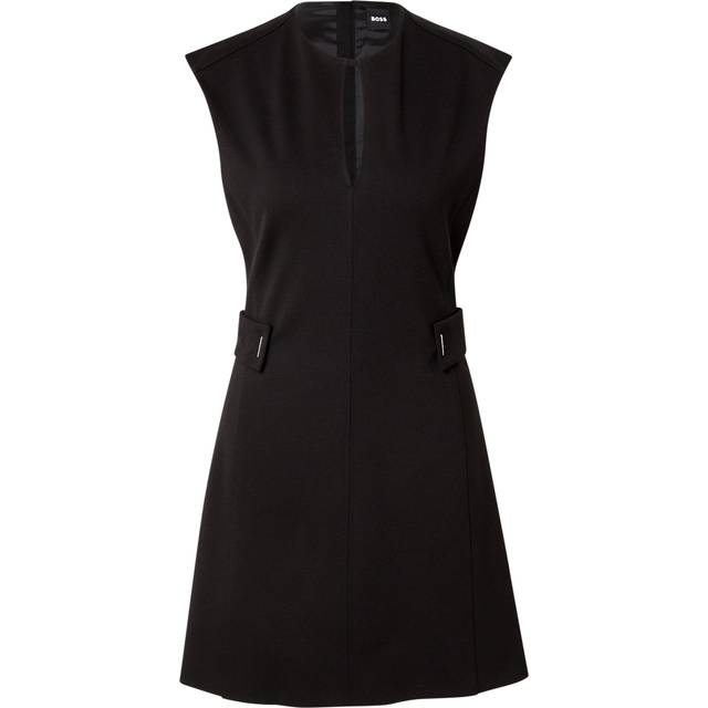 Shift dress with belt detail - Black