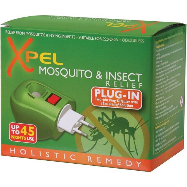 3 x Xpel Mosquito & Insect Relief Plug-In - Odourless, 220-240V, Holistic Insect Protection