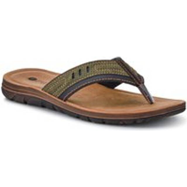 Men's Slip-On Toe Post Sandals - INB41013 / 326 998 - Brown - 7