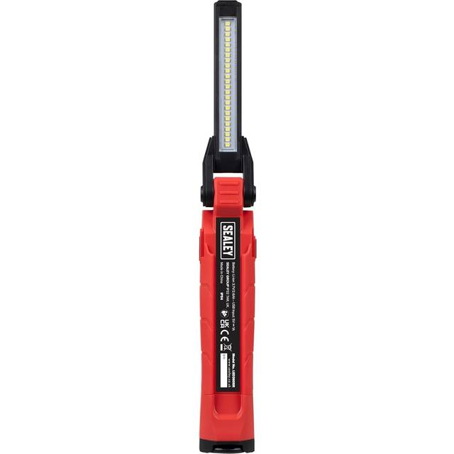 Sealey led3605r 360° rechargeable slim inspection light, 10w & 2x 4w smd led red