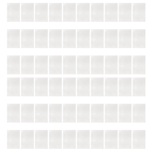 60 Pack Paper Picture Frames for 4 X 6Inch Photos, Standing White Cardboard Photo with Easel DIY Crafts Frame