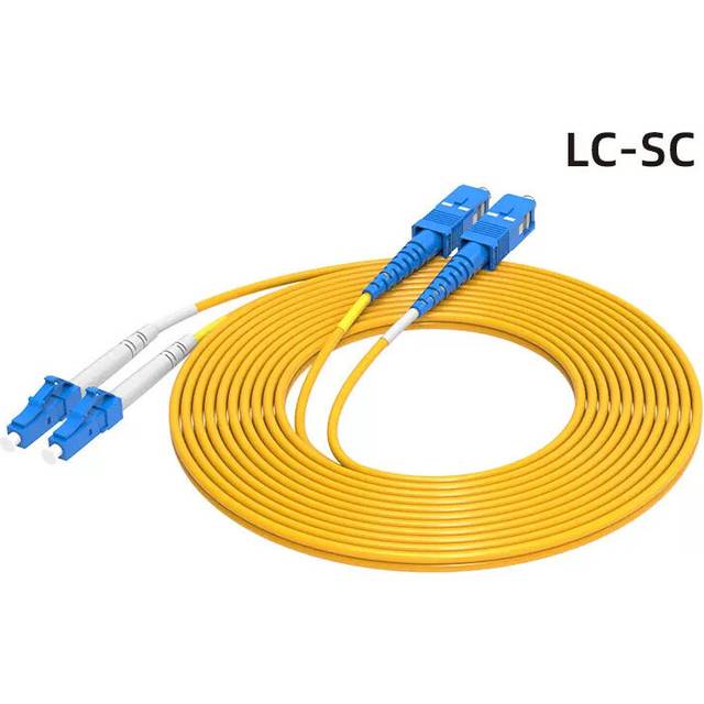 (10Pc LC UPC-SC UPC) 10 PCS/Lot 3Meters New FTTH Single Mode Simplex Fiber Optical Patch Cord G657A LSZH 9/125 3.0MM SC/ FC UPC Fiber Jumper Cable