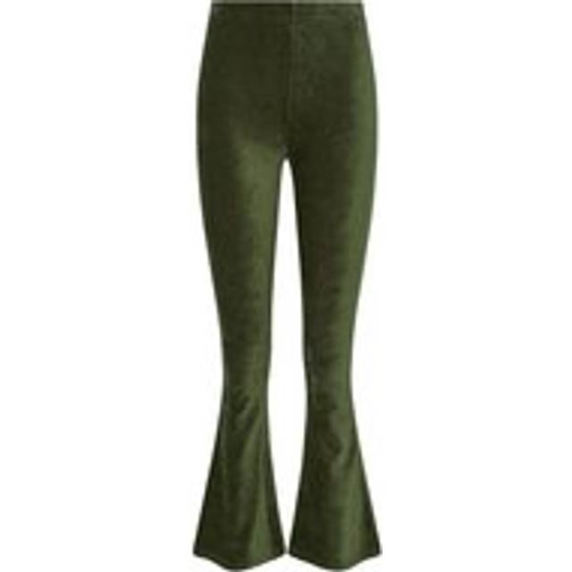 Lts Tall Khaki Green Cord Kick Flare Leggings Long > 12 Lts | Tall Women's Leggings - Long 12