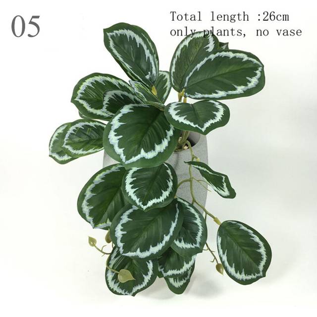 (5) Buy5get2 free Artificial Plant Green Ivy Leaf Greenery Hanging Fern Grass