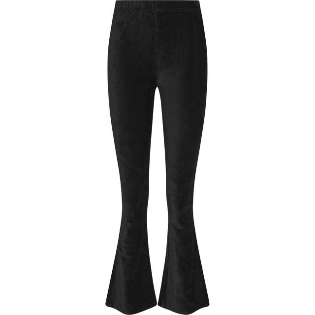 Lts Tall Black Cord Flared Leggings Long > 14 Lts | Tall Women's Leggings - Long 14
