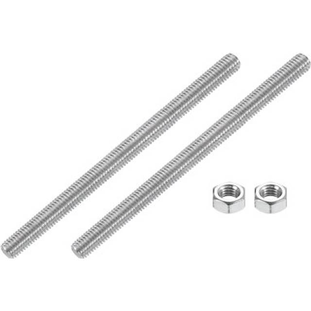 5/16-18 Fully Threaded Rod, 2pcs 304 Stainless Steel 5.1 Long Threaded Screw
