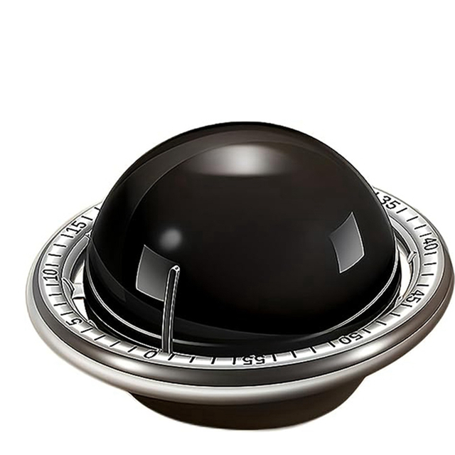 Kitchen Timer Mechanical Countdown Reminder Kids Time Manager for Kitchen, Classroom Study, Exercise, Rest (Black)