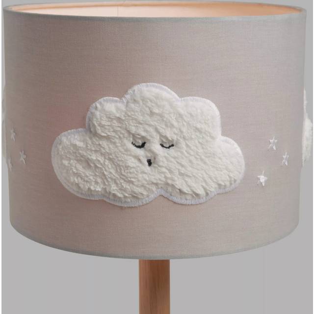 John Lewis Kids' Sleep Tight Embroidered Cloud Ceiling and Lampshade, Dia. 25cm