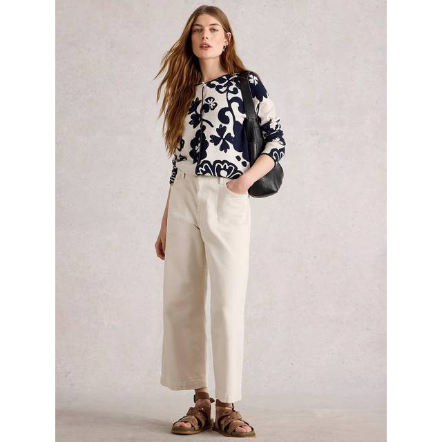 White Stuff Lulu Floral Long Sleeve Cardigan, Multi