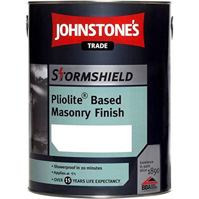 Johnstone'S Trade 5 Litre Stormshield Smooth Masonry Brilliant White