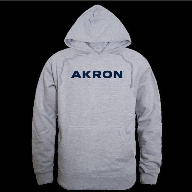 W Republic 503-100-HG2-04 NCAA Akron Zips GameDay Hoodie, Heather Grey 2 - Extra Large