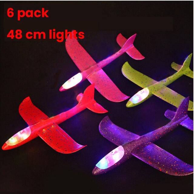 (6 48cm) Foam Glider Planes Airplane Hand Throwing Toy 36CM 48cm Flight Mode Plane Model