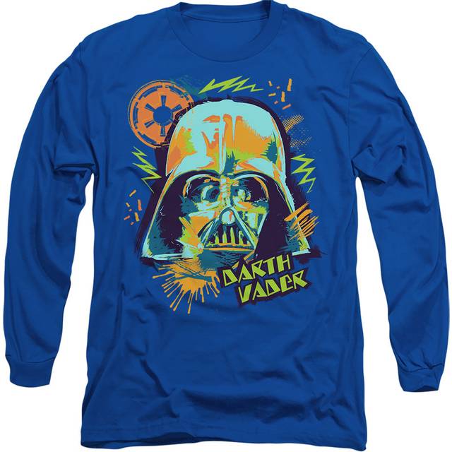 Star Wars 90s Vader Long Sleeve T-Shirt, Royal - XXL
