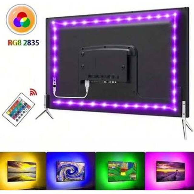 SHEIN 1 Set Of USB DIY Backlight TV Light Belt, 3.28FT/9.84FT SMD 2835 LED Flexible Cabinet Light For Home Decoration