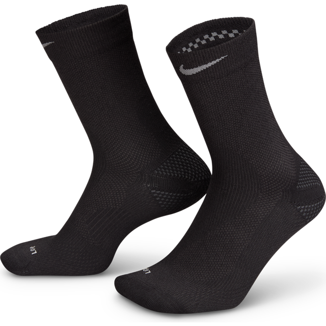 Nike Running Lightweight Crew Socks 1-Pack Black/ Dk Smoke Grey/ Smoke Grey M (M)