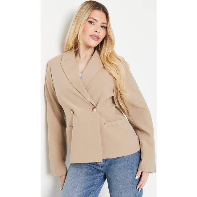 Dorothy perkins womens blazer camel double breasted workwear jacket