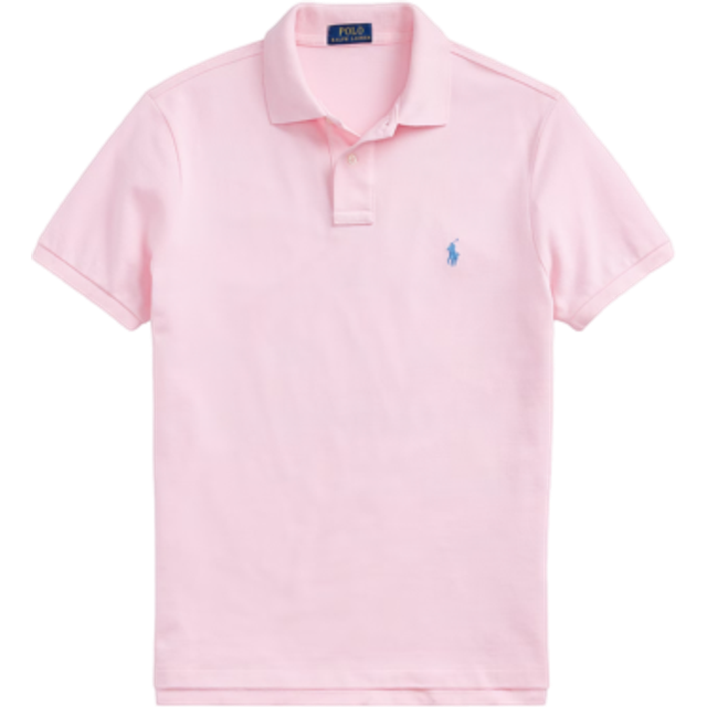 Polo Ralph Lauren, Topp, Herr, XL, Bomull, Rosa Polo T-shirt med Pony Broderi