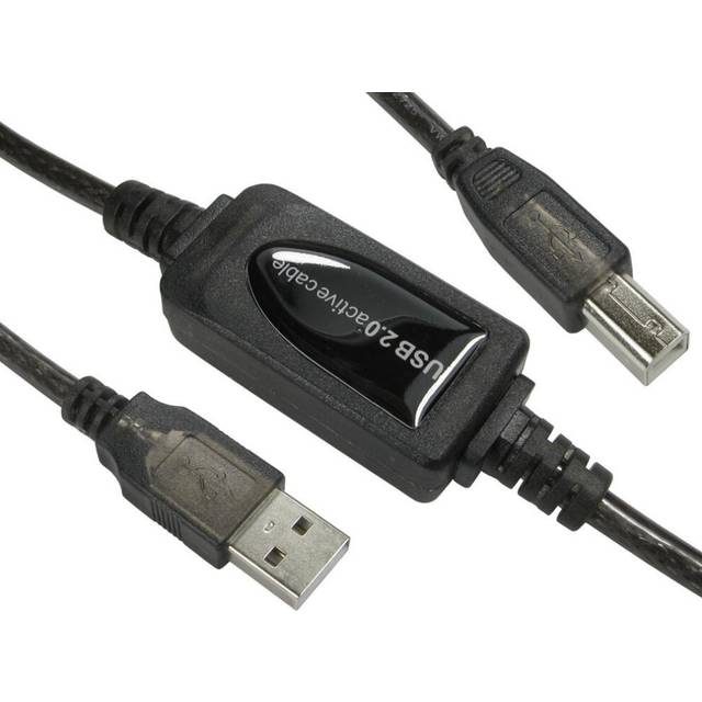 PRO SIGNAL - USB 2.0 A Plug to B Plug Active Booster Lead, 10m