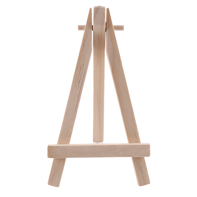 24Pcs 12.7cm Mini Wooden Display Stands, Easels, Table Top Suitable For Children's Handicrafts, Business Cards
