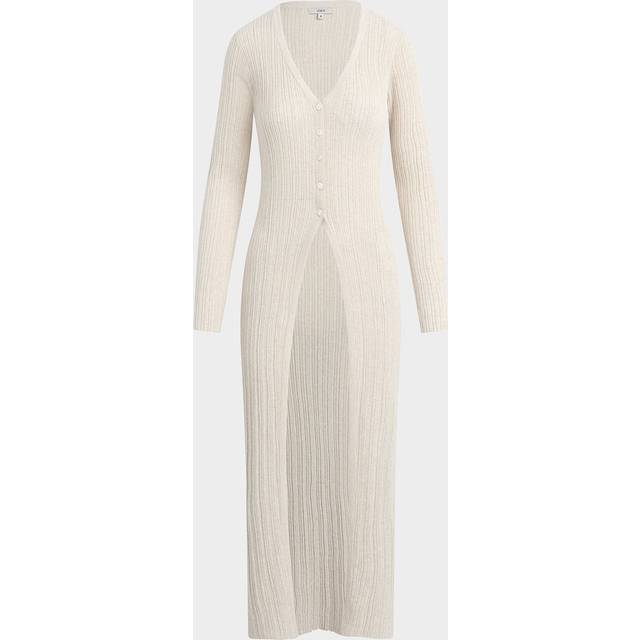 The Ira Long Duster Cardigan - SAND - Large