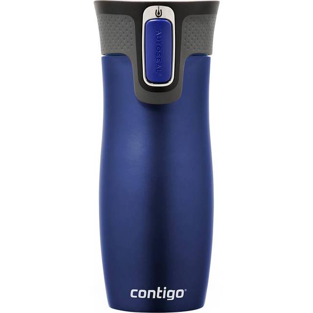 Contigo West Loop Autoseal, termosmugg i rostfritt stål, resemugg, kaffemugg To Go, läckagesäker, 100% tät, håller upp till 5 h varm/12 h kall, 470 ml, BPA-fri, Monaco