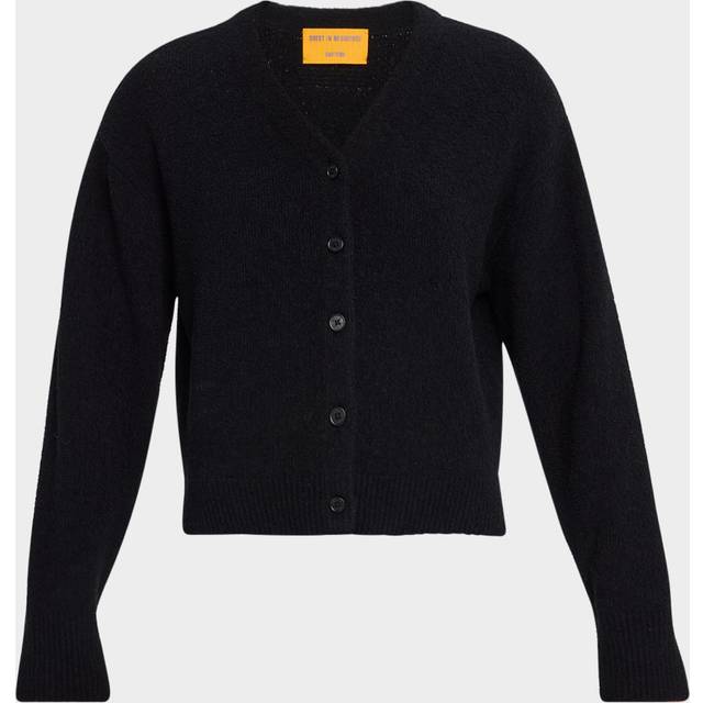 Boucle Collegiate Cardigan - BLACK - X-Large