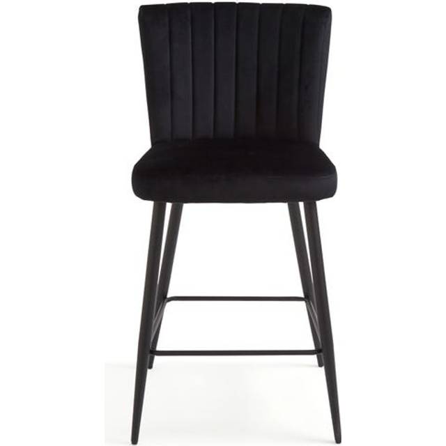 Taylor Counter Height Stool, Velvet - Taylor Black