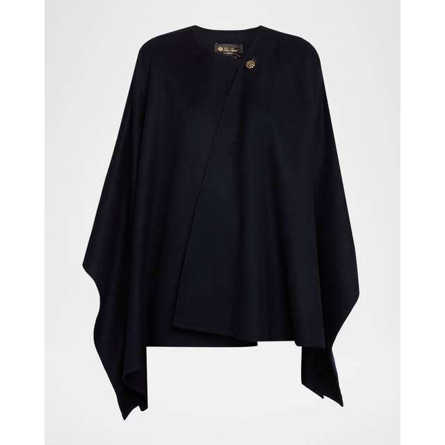 Renata Double-Face Cashmere Cape - W000 BLUE NAVY