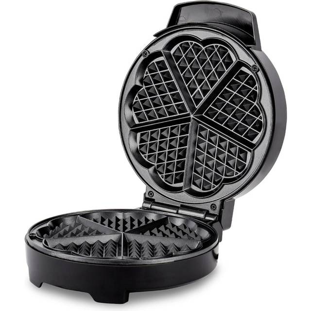 5-Slice Heart Shaped Non-Stick Belgian Waffle Maker