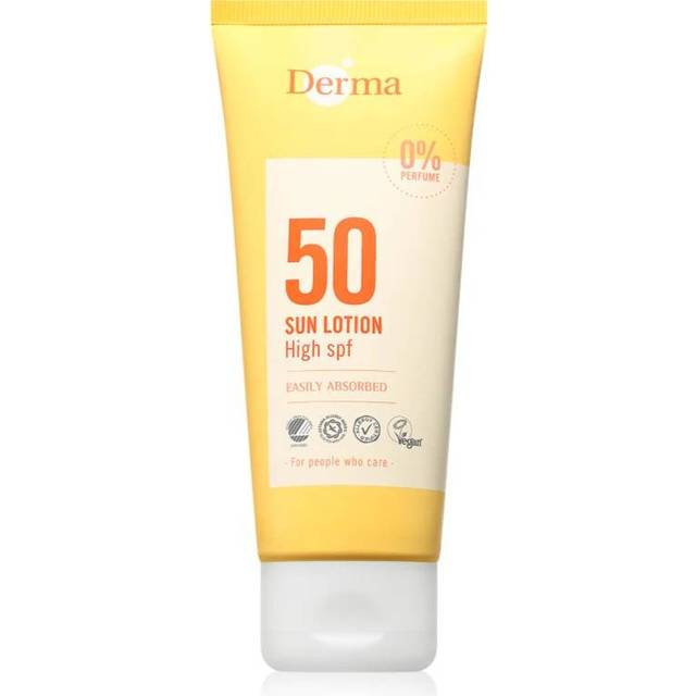 Derma Sun Lotion SPF50 100ml - Solcreme test - Dinskønhed.dk