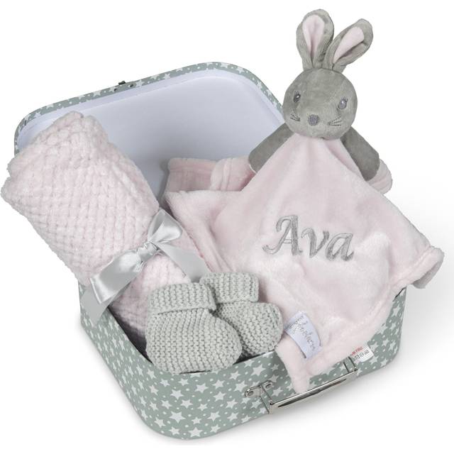 Baby girl gifts set pink bunny baby hamper baby shower gifts girl born