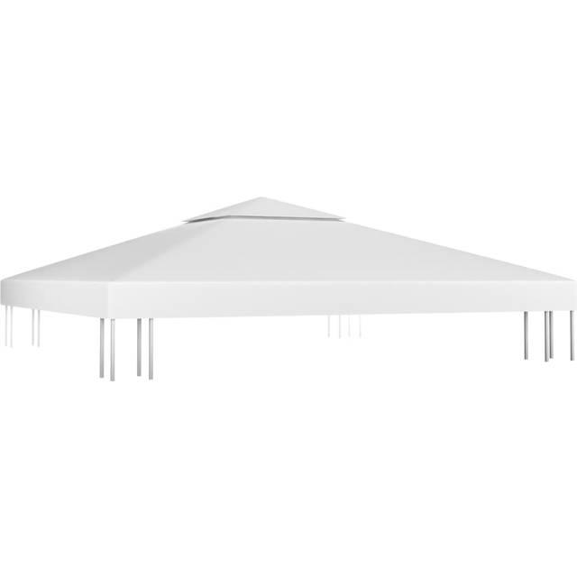 2-Tier Gazebo Top Cover 310 g/m² 3x3 m White - Vidaxl