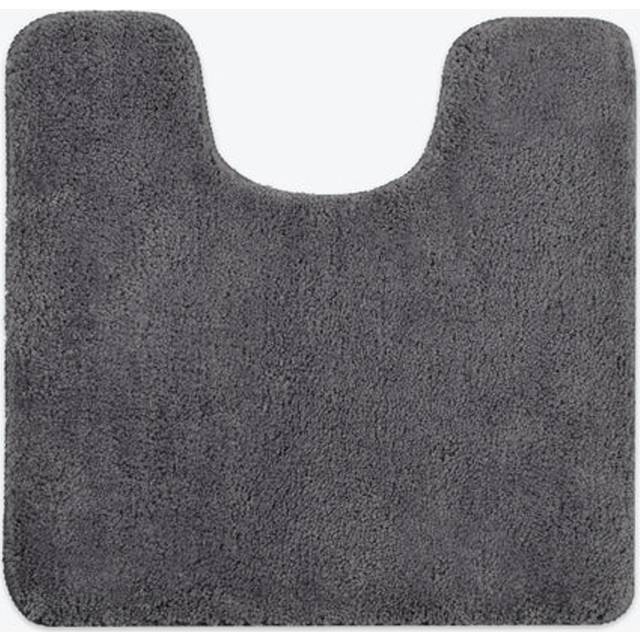 Allure Microfibre Pedestal Mat - Charcoal, Black