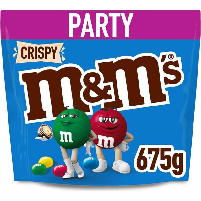 M&M'S Chocolate Bag, Crispy Centre & Milk Chocolate, 675g Party Bag, Bulk Chocolate, Ideal for Gift, Snacks and Sharing