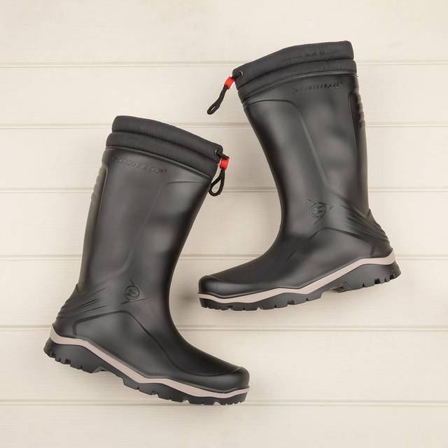 Dunlop mens wellies black welly adults wellington womens blizzard k400061 size