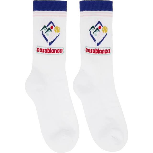Casablanca White Fuji Icon Socks - FUJI ICON - M
