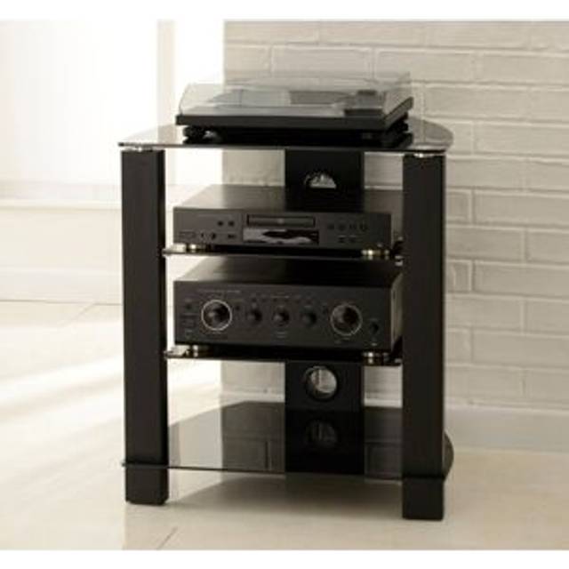 Vision HiFi Rack - Black (73cm H X 65cm W X 45.5cm D)
