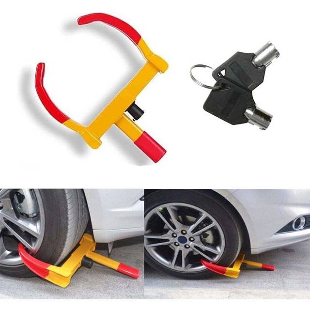 Heavy duty clamp wheel lock anti-theft key lock vehicle steering wheel security
