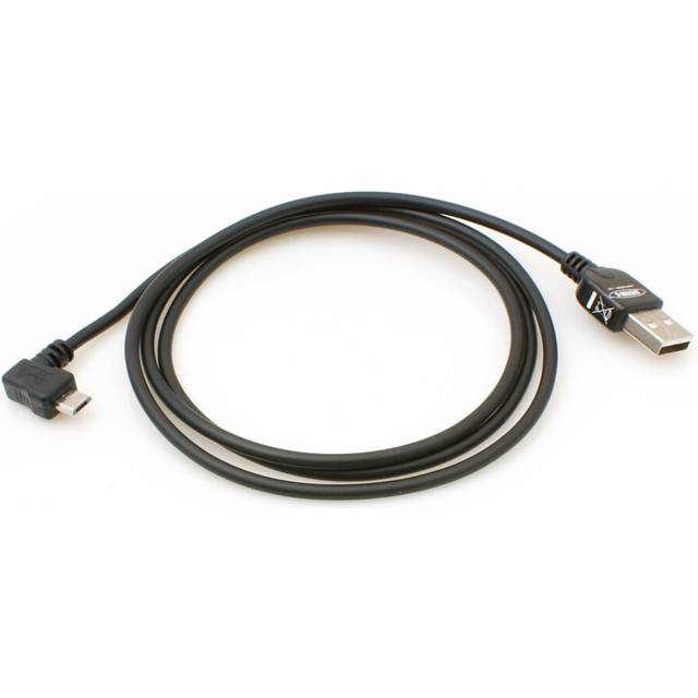 micro USB 2.0 cable angled 90 degrees angled connector (left/male) adapter data cable and charging cable 100 cm