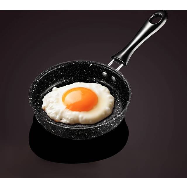 TEMU 1 Pc Mini With Cast Iron Handle - Easy Frying Pan Suitable For Induction Cookers & Gas Stoves - Ideal For Breakfast, Lunch, Dinner - Compact Cookware For Kitchen And Camping