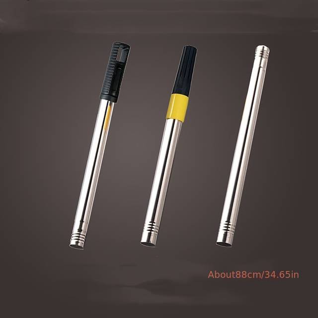 TEMU 1 Durable Stainless Steel Paint Roller Extension Rod, Metal Telescopic Handle, Suitable For Home Decoration And Diy Projects