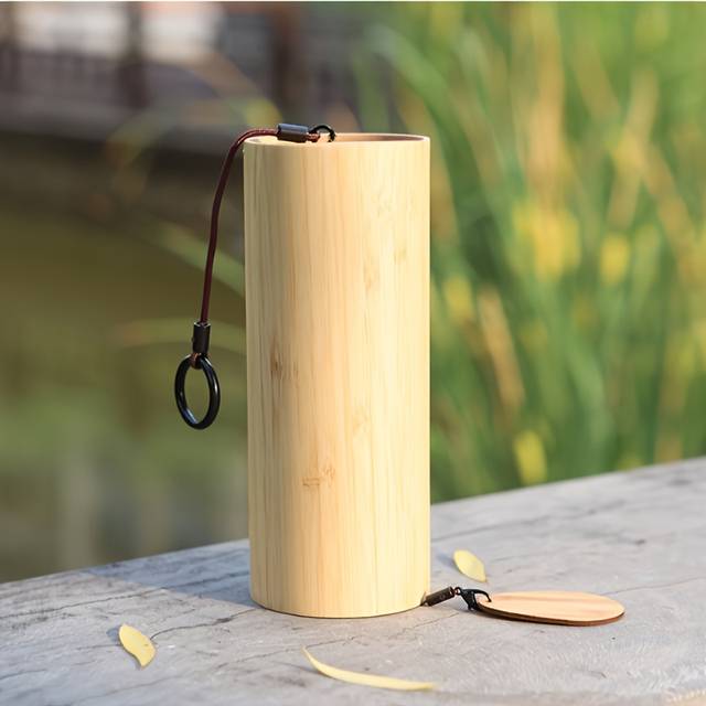 TEMU [handcrafted Bamboo Wind Chimes] Handcrafted Bamboo Japanese-inspired Wind Chimes - , Outdoor Decor