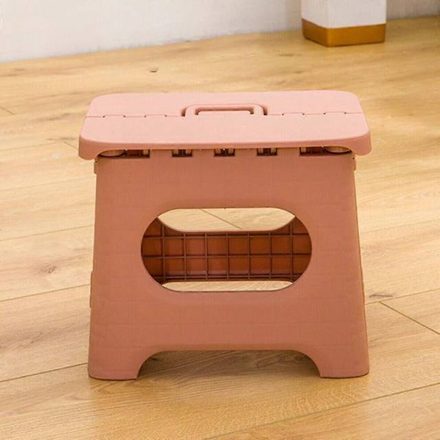 (L, Pink) Large Step Stool Folding Foldable Multi Purpose Heavy Duty Home Kitchen Kids
