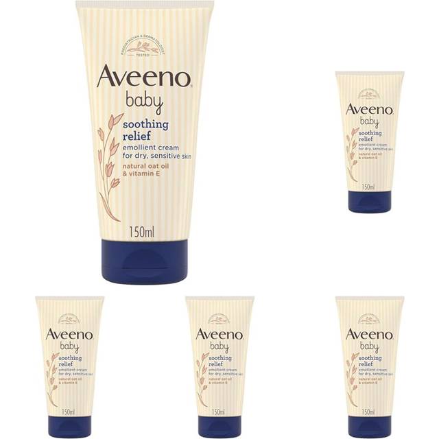 Aveeno Baby Soothing Relief Emollient Cream 150 ml (Pack of 5)