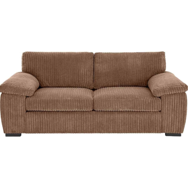 (2 Seater , Beige) Jumbo Cord Amalfi Sofa in Soft Cord Fabric