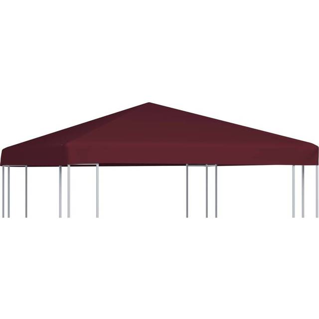 vidaXL Gazebo Top Cover 310 g/m² 3x3 m Bordeaux - Red