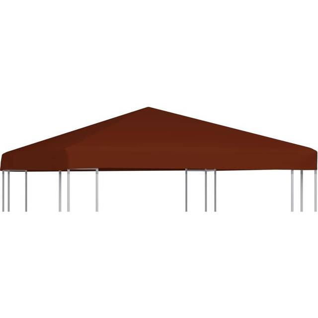 vidaXL Gazebo Top Cover 310 g/m² 3x3 m Terracota - Brown